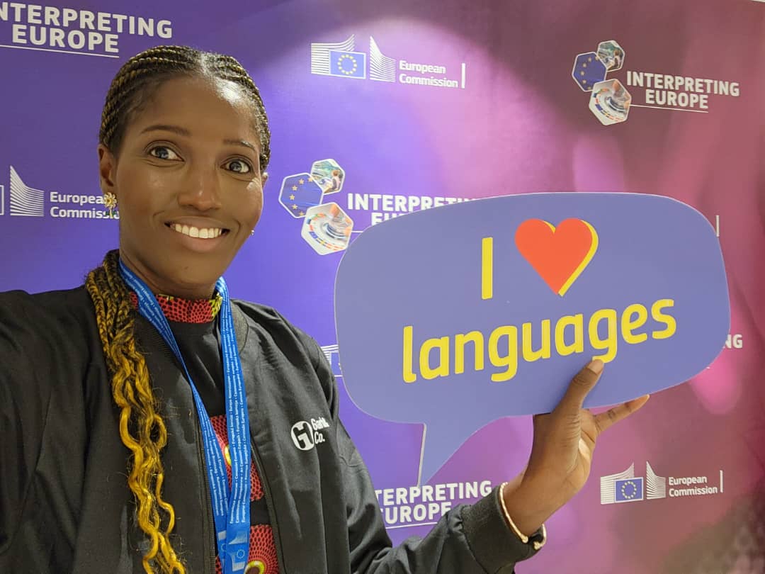 MA CINT coordinator Ms Amoah at Interpreting Europe 2025