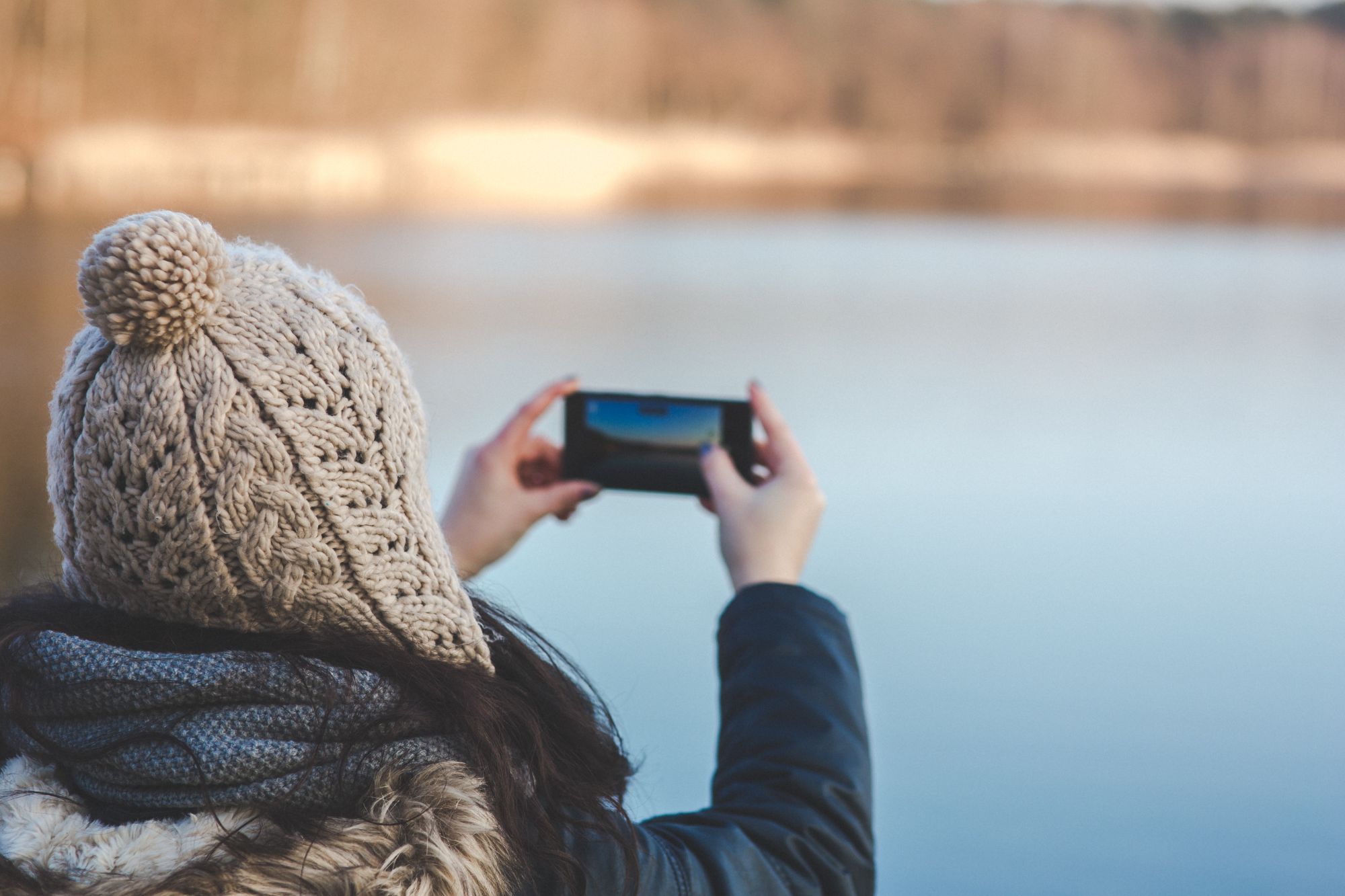 Lady taking a photo