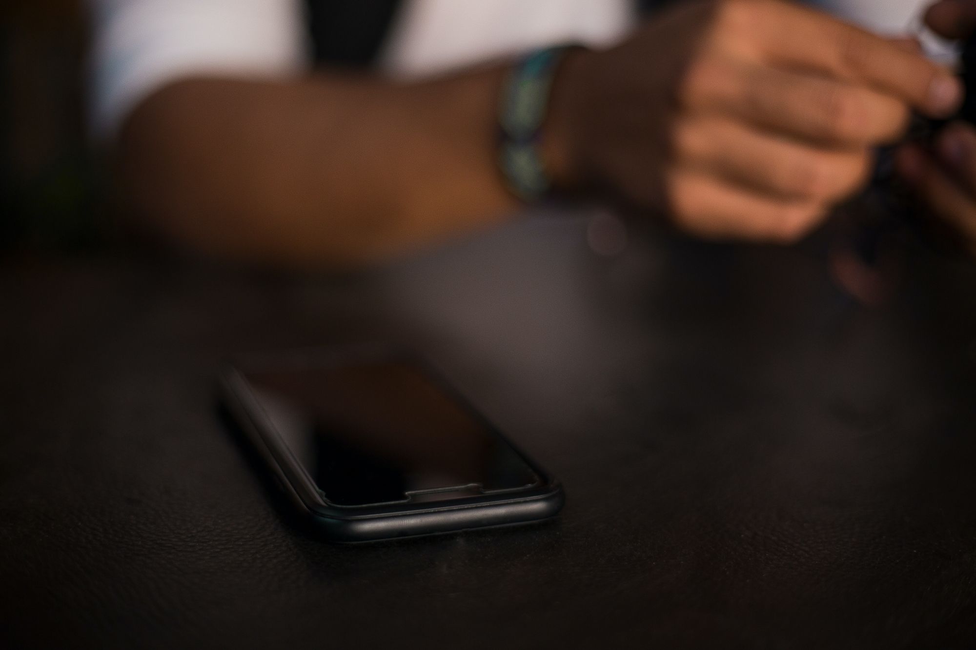 Man sitting with a phone