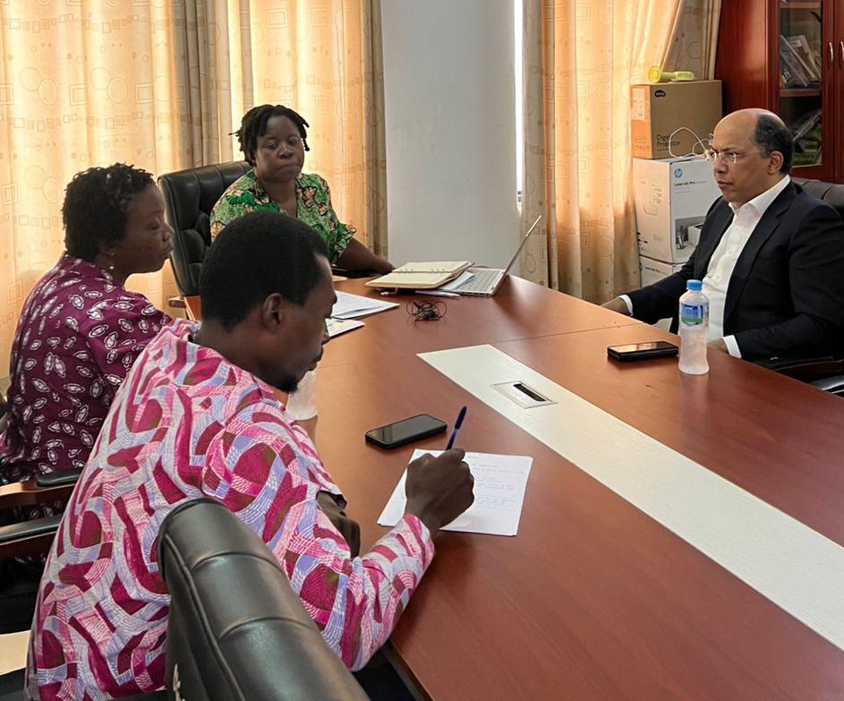 Chairman of APO group with HOD of communication and Dean of School of Information and communication