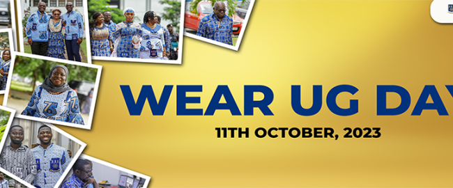 A banner for the wear ug day