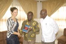 Madam Ylenia Citino, Prof. Ebenezer Oduro Owusu, Prof. Samuel Sefa-Dedeh