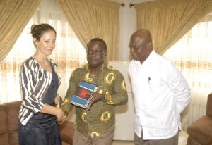 Madam Ylenia Citino, Prof. Ebenezer Oduro Owusu, Prof. Samuel Sefa-Dedeh