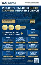 Register for #EarthScienceUG short courses!  These 5-day intensive courses are designed for geoscience professionals who desire to upgrade their technical expertise.