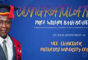 Congratulations Professor Baah-Boateng