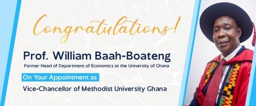 Congratulations Professor Baah-Boateng