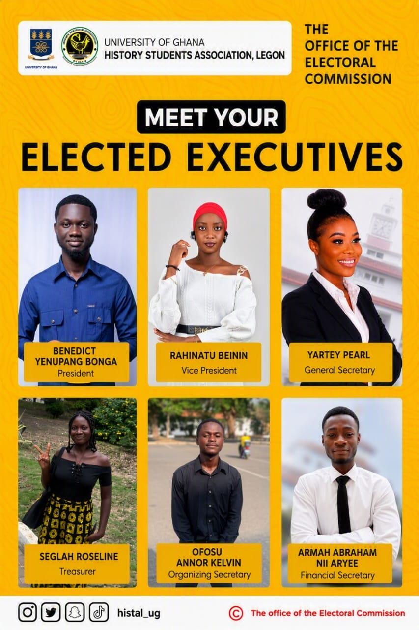 New elected men and omen for history association