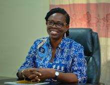 A protrait picture of Professr Dilys MacCarthy, the Head of Centre for SIREC