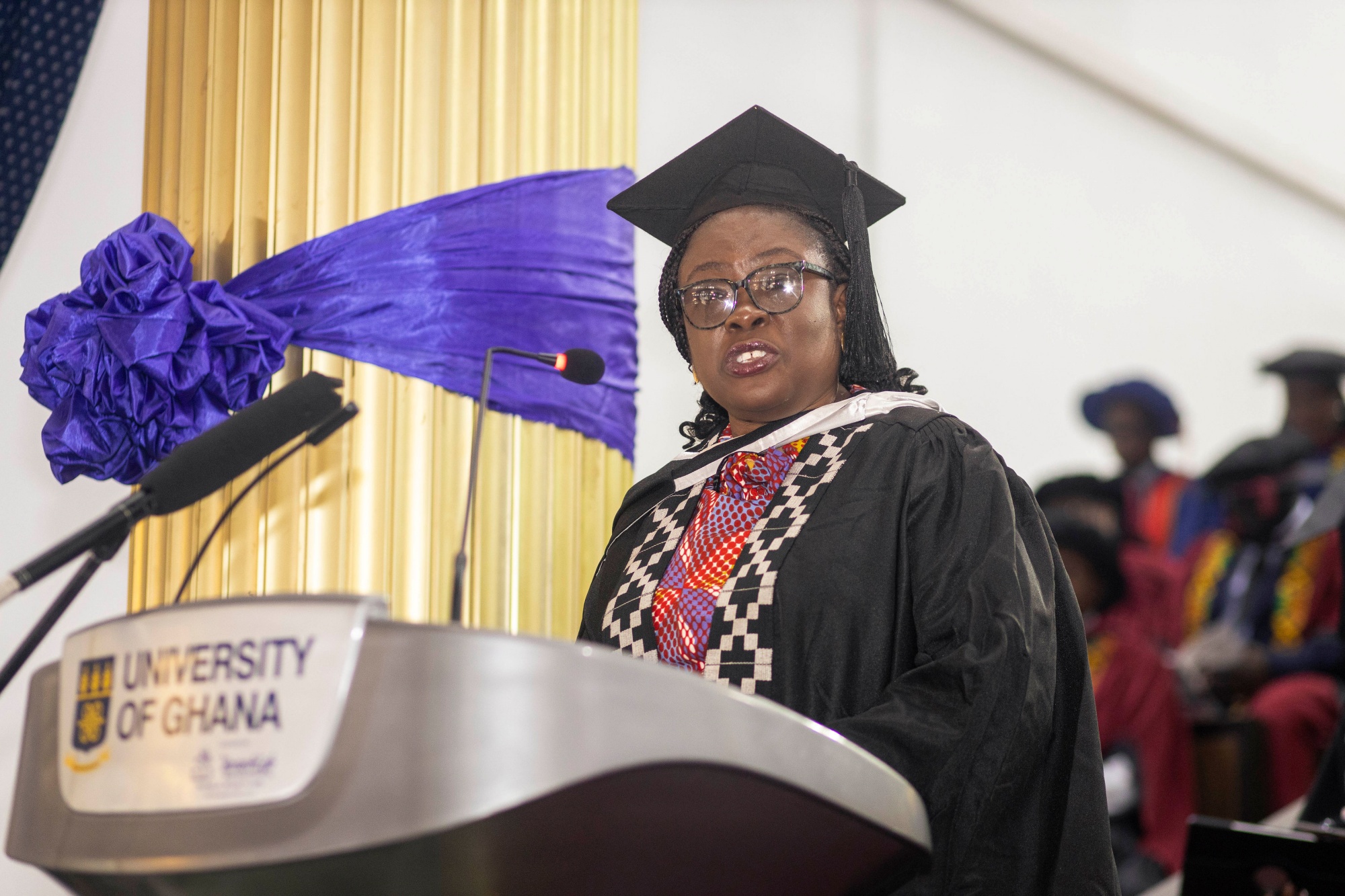 the Registrar, Mrs. Emelia Agyei-Mensah,