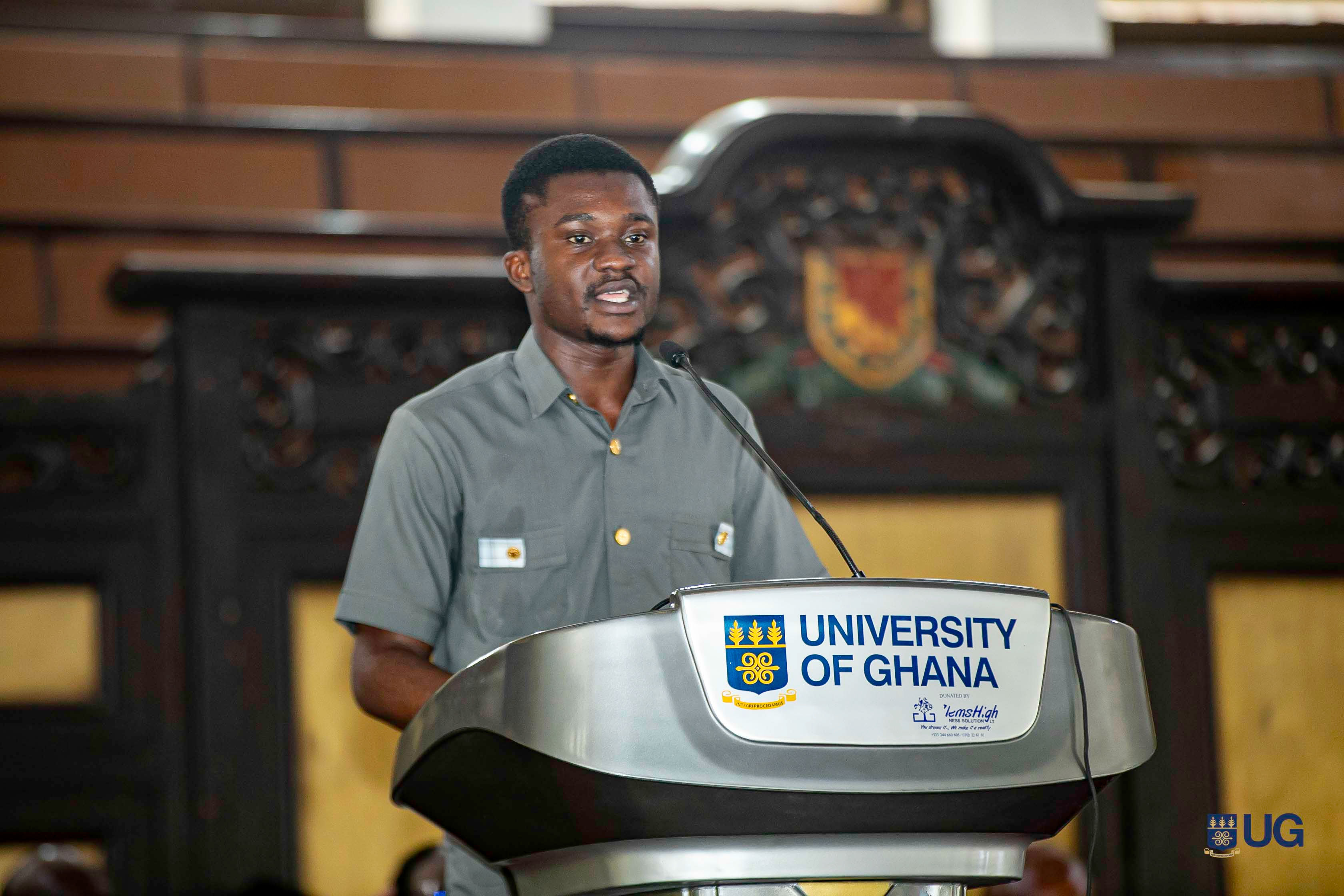 Treasurer of the Students’ Representative Council, Gideon Ohene