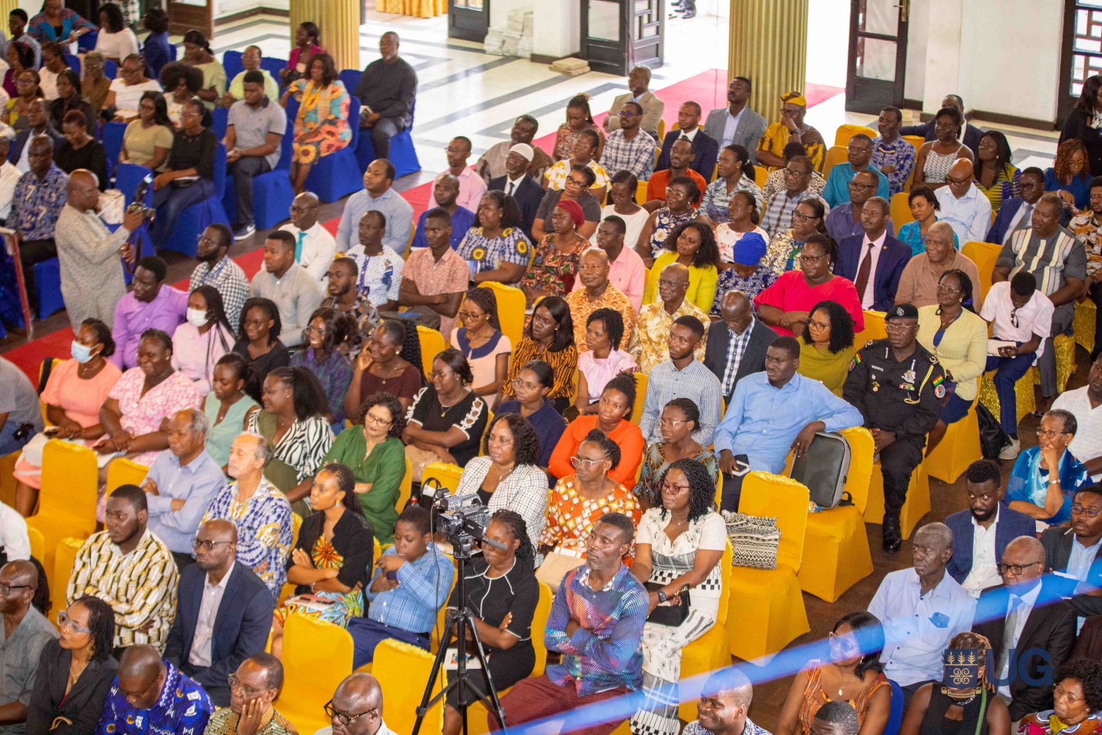 A cross-section of attendees at the lecture