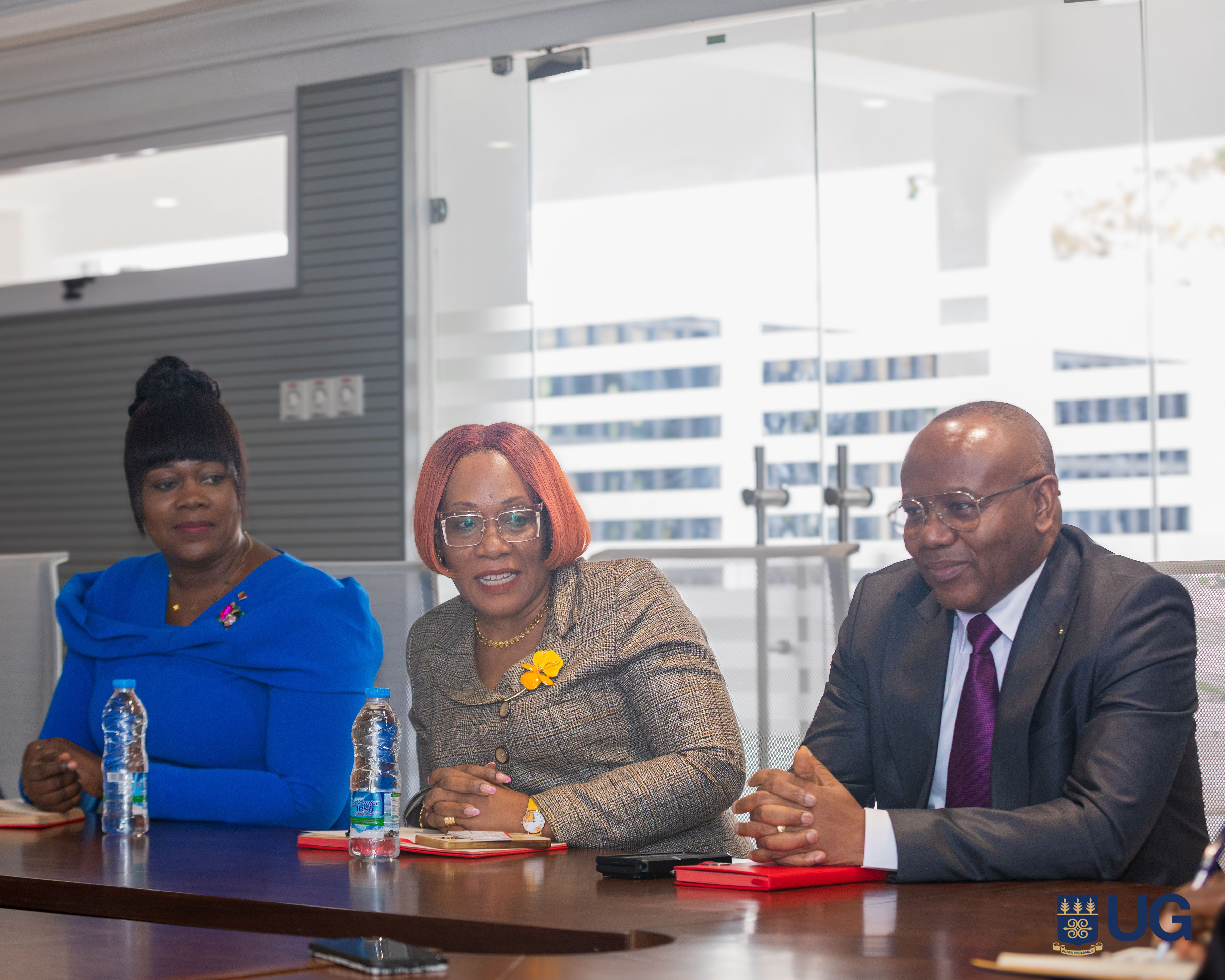 Vice-Chancellor, Prof. Nana Aba Appiah Amfo, Managing Director of the Bank, Mr. Henry Onwuzurigbo