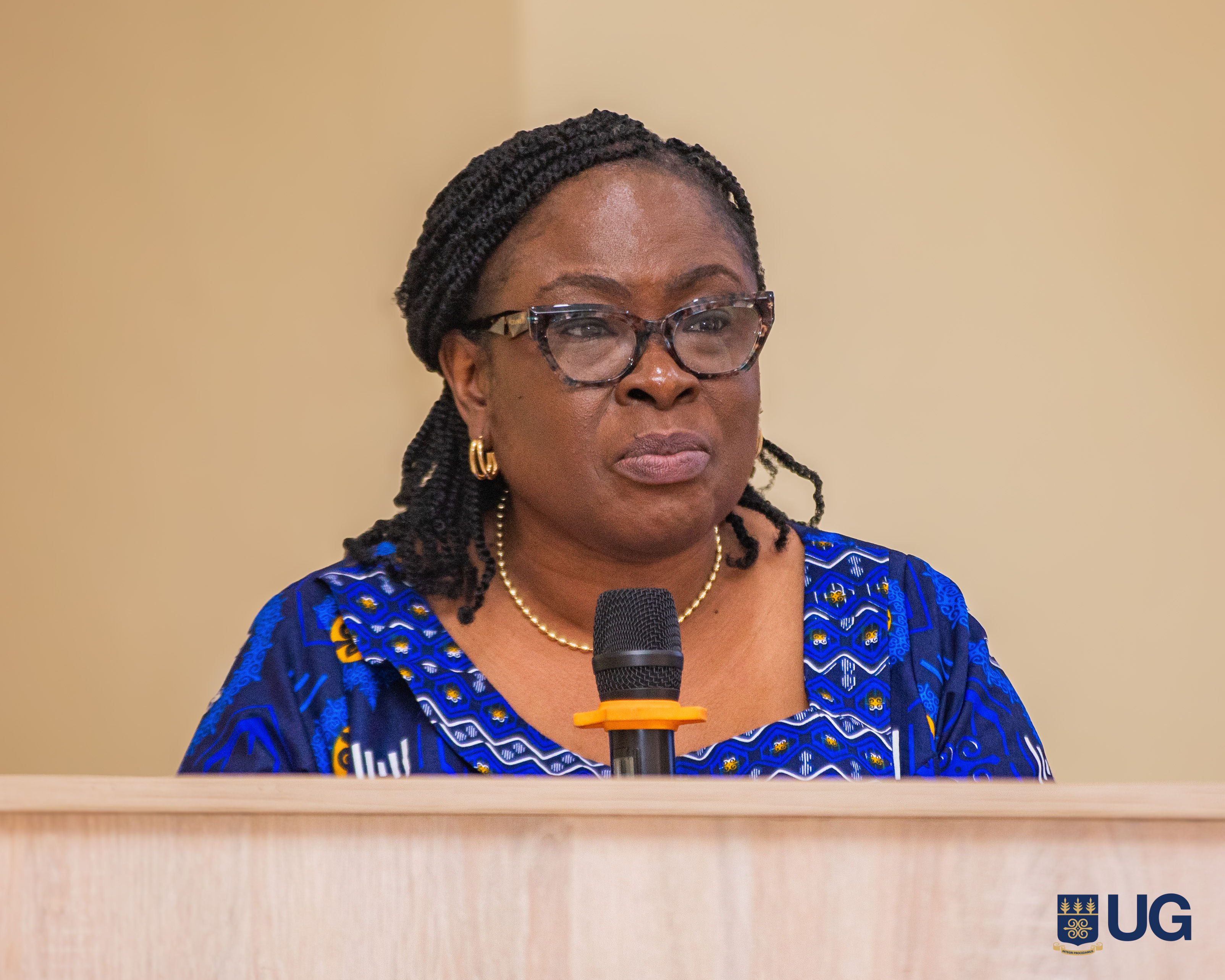 Registrar, Mrs. Emelia Agyei-Mensah,