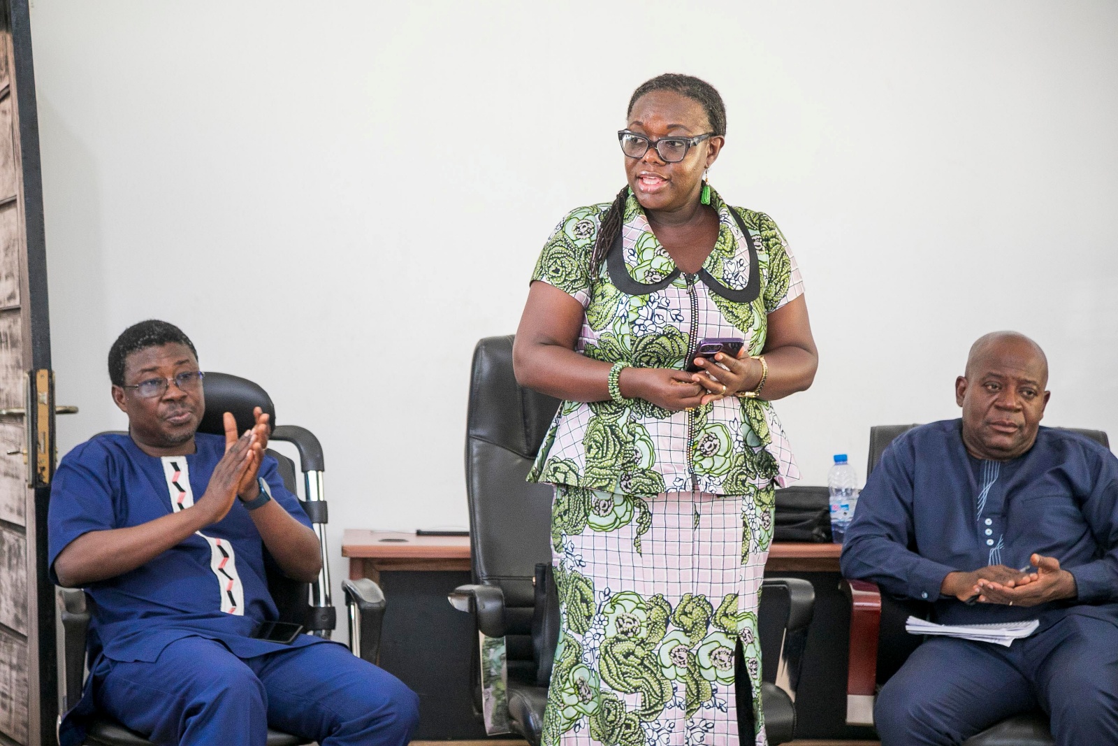 Vice-Chancellor Prof. Nana Aba Appiah Amfo, addressing the gathering