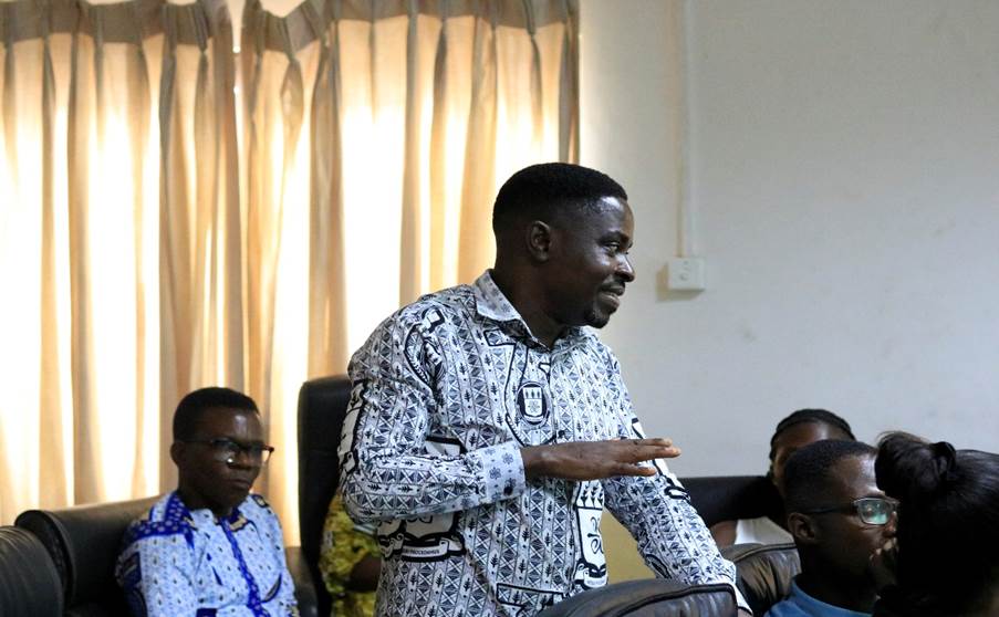 Dr. Hayford Ayerakwa in a presentation