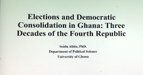 Prof. Seidu Alidu, Head, Department of Political Science
