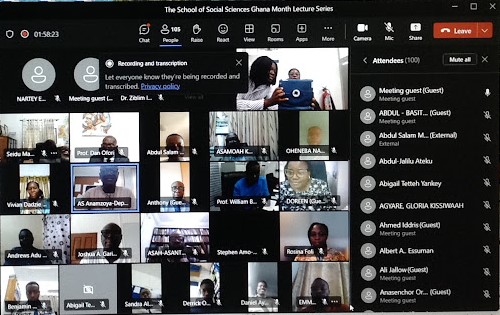  Photograph of some Participants at the Virtual Lecture 