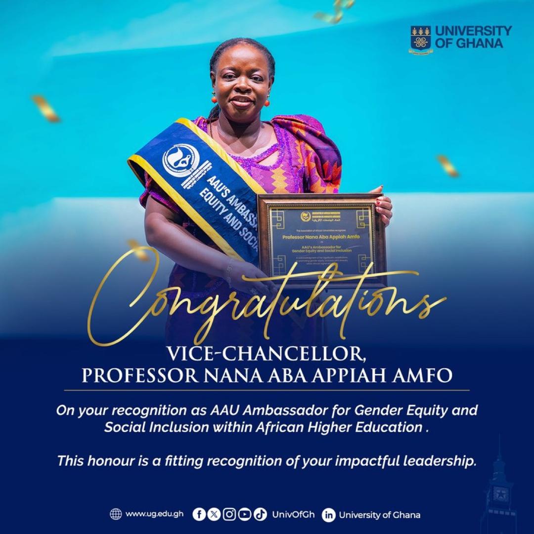 AAU Ambassador for Gender Equity and Social Inclusion within African Higher Education